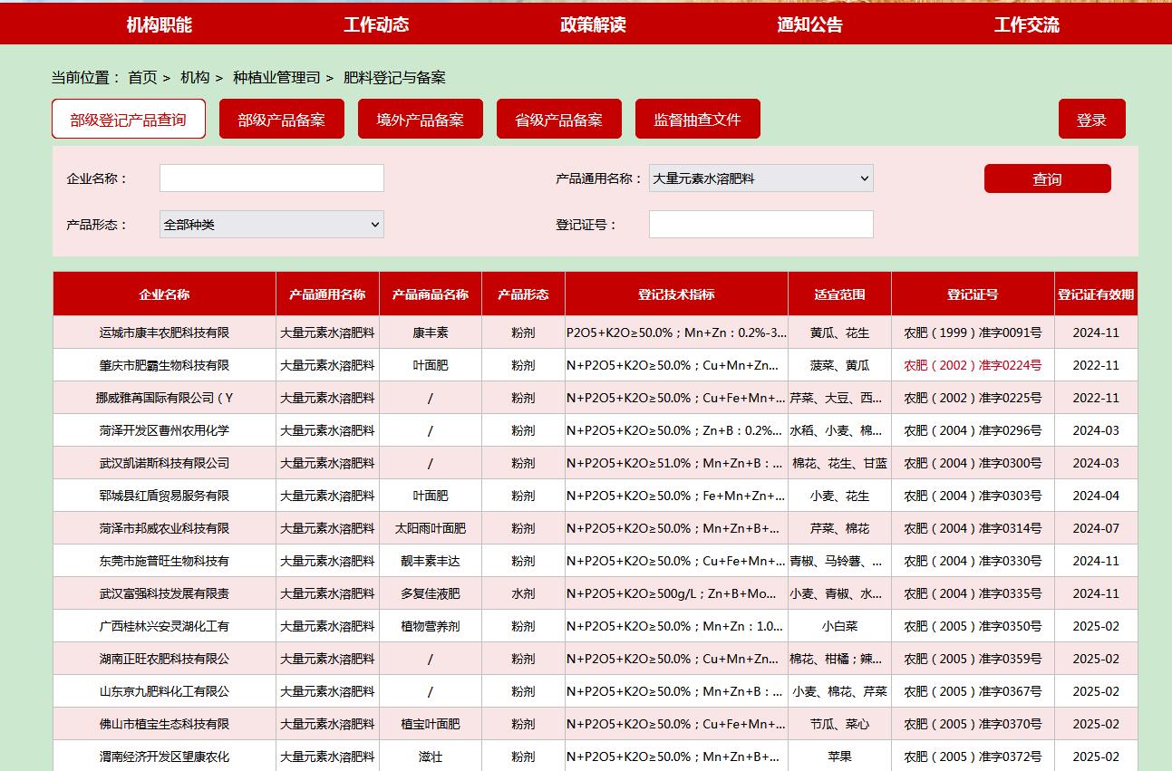 如何查詢企業(yè)的肥料登記證？查登記證的幾種途徑(圖3)